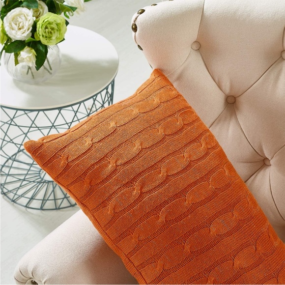 Lumbar pillow shells. Burnt Orange. 14x26” 2pcs per bag. Price is for 1 bag. - Picture 2 of 6